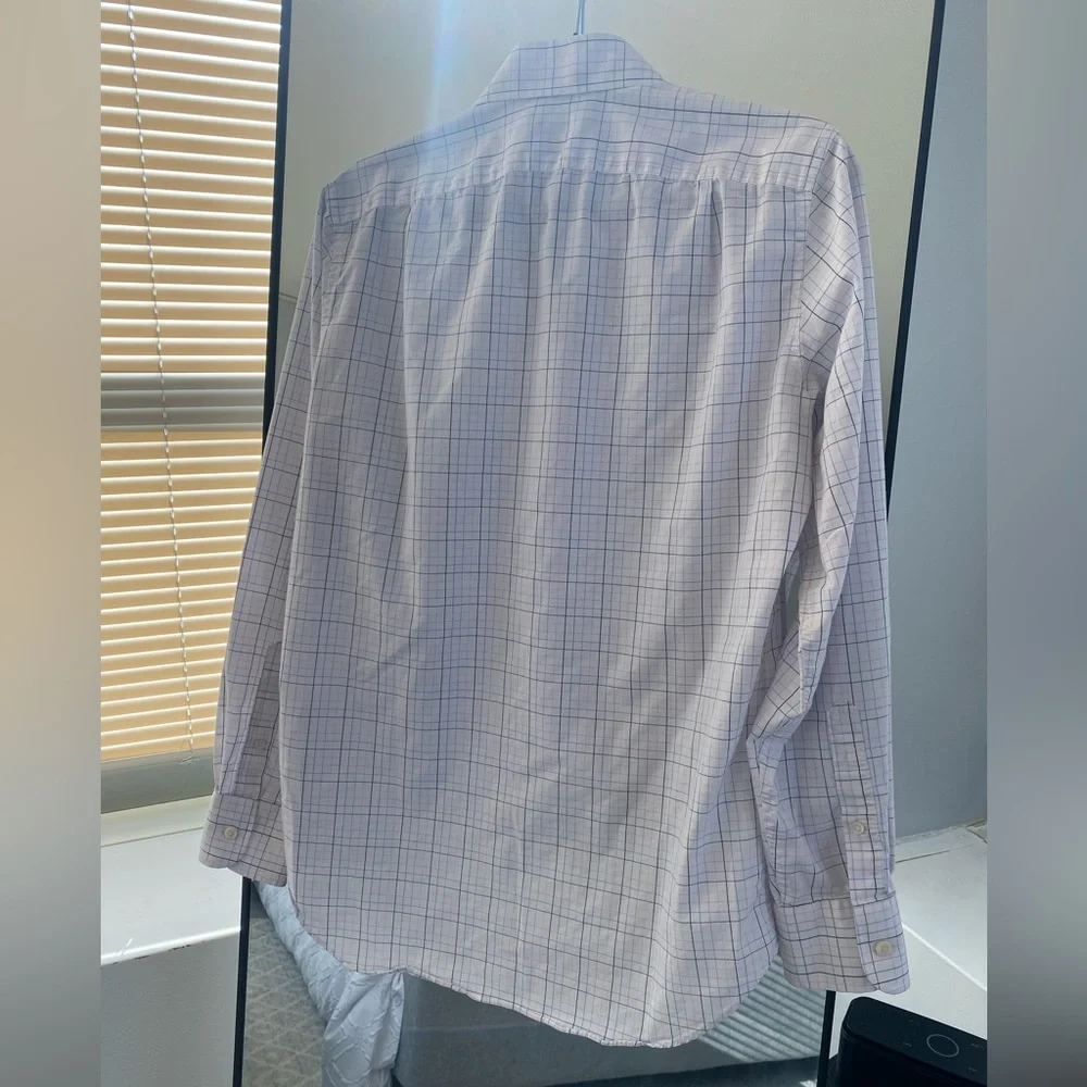 J. Crew - Checker Pattern Casual Button Down Oxford Shirt - Size S